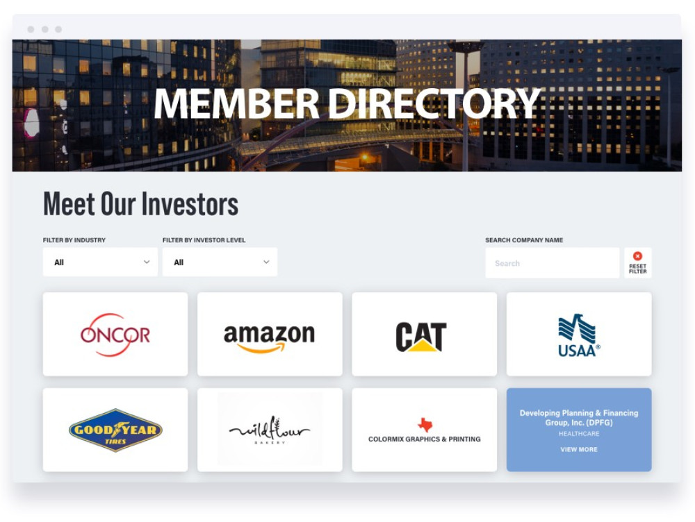 EDsuite's member directory tool