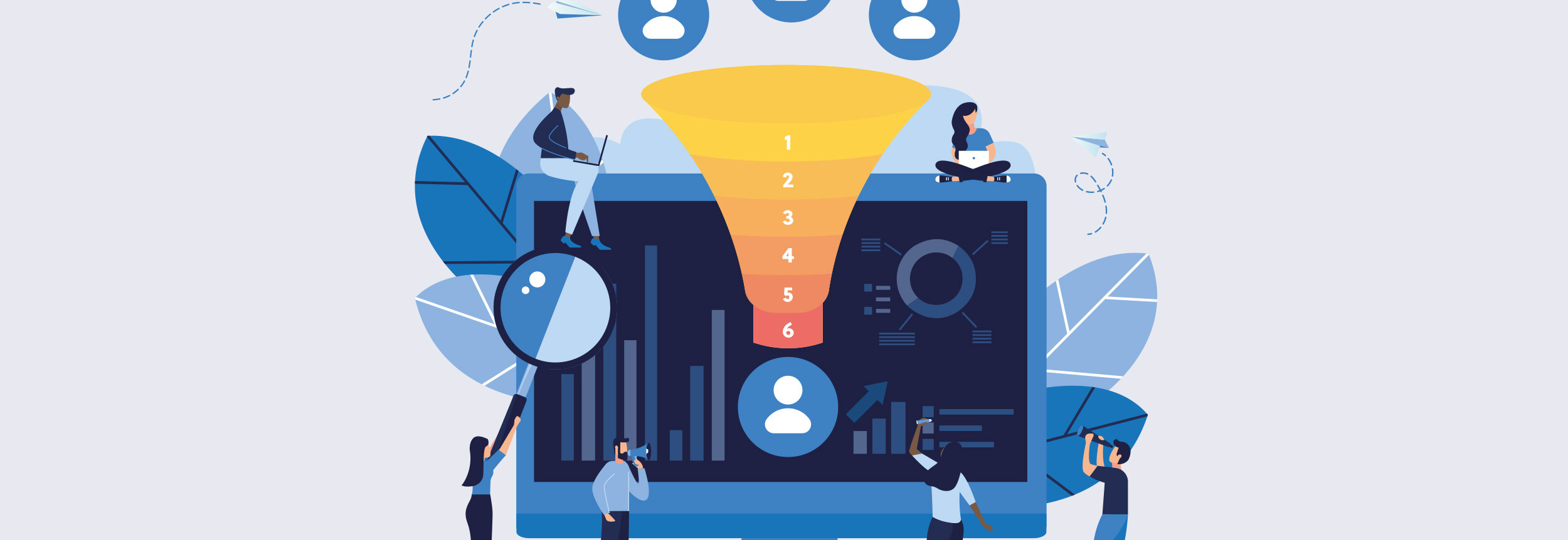 visualization of the marketing funnel